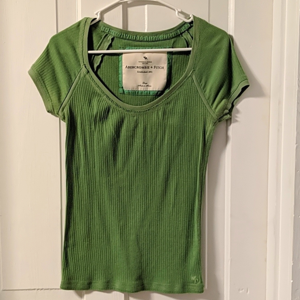 Green abercrombie shirt